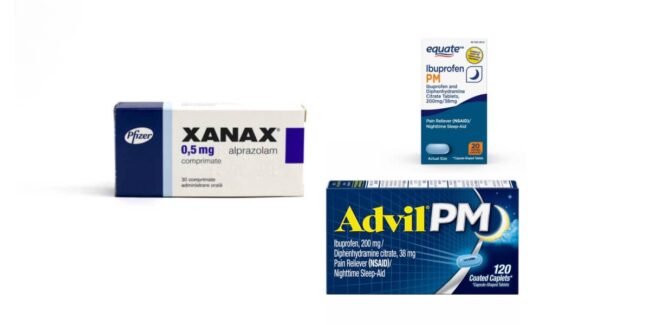 xanax and advil pm